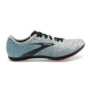 Brooks Mach 19 Spikeless Racing Shoes - Mens, Grey/Black/Blue | IE-VJO956287